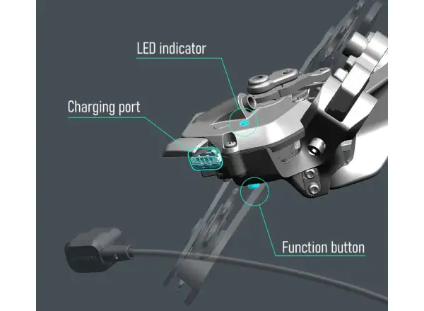 Shimano Dura-Ace Di2 RD-R9250 12 sp. cestná prehadzovačka