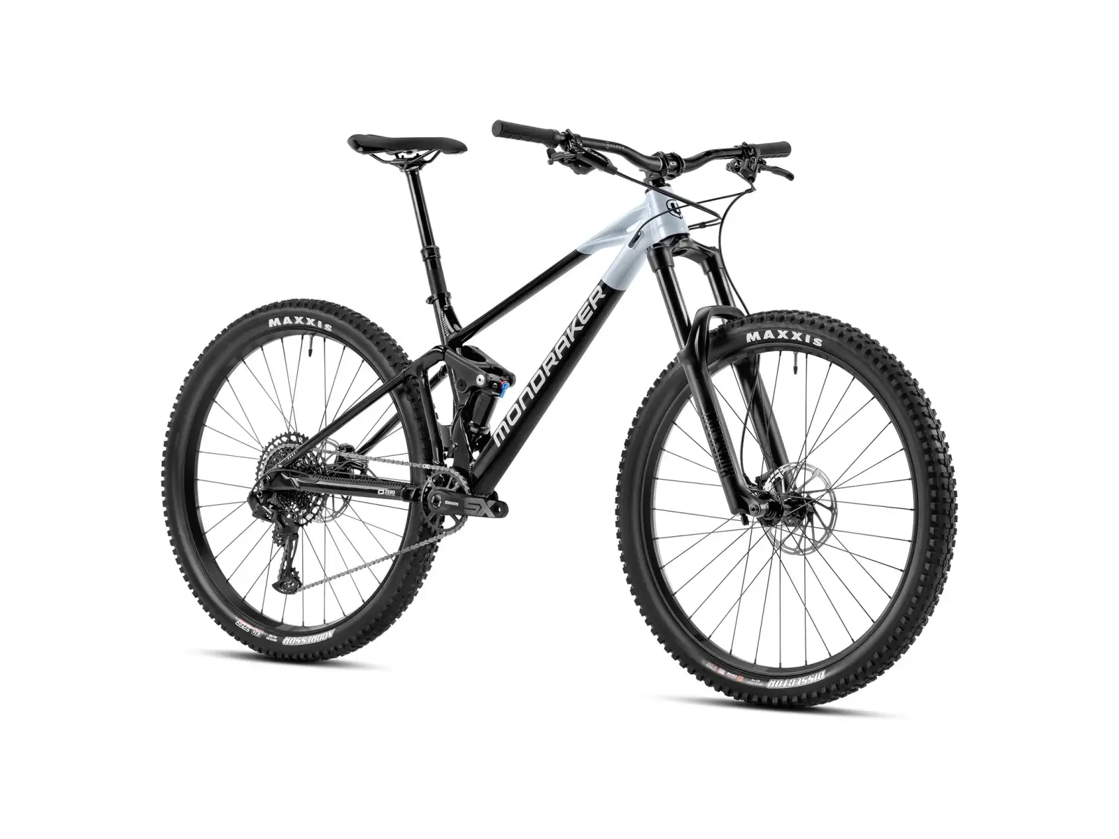 Mondraker Raze celoodpružený bicykel black/dirty white