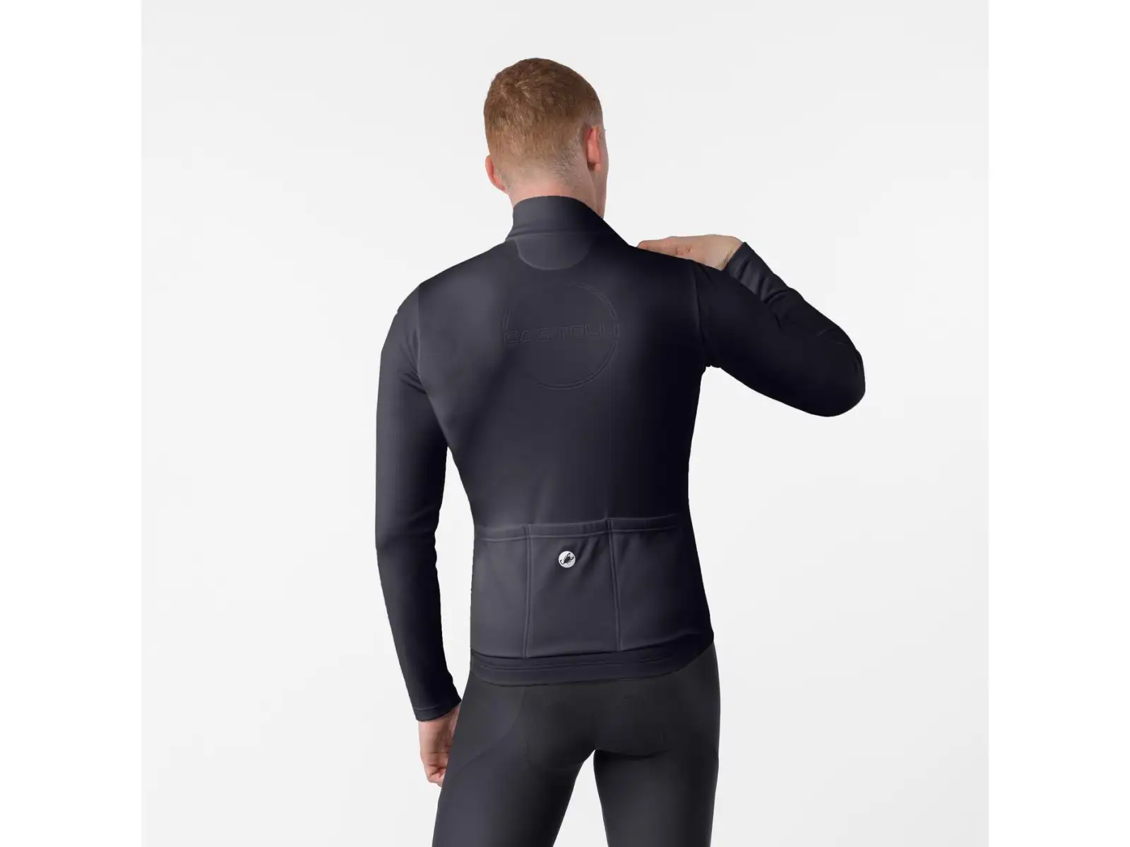 Castelli Competizione Thermal pánsky dres dlhý rukáv Black