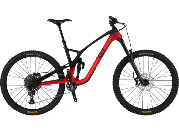 GT Force 29 Carbon Elite celoodpružený horský bicykel Red