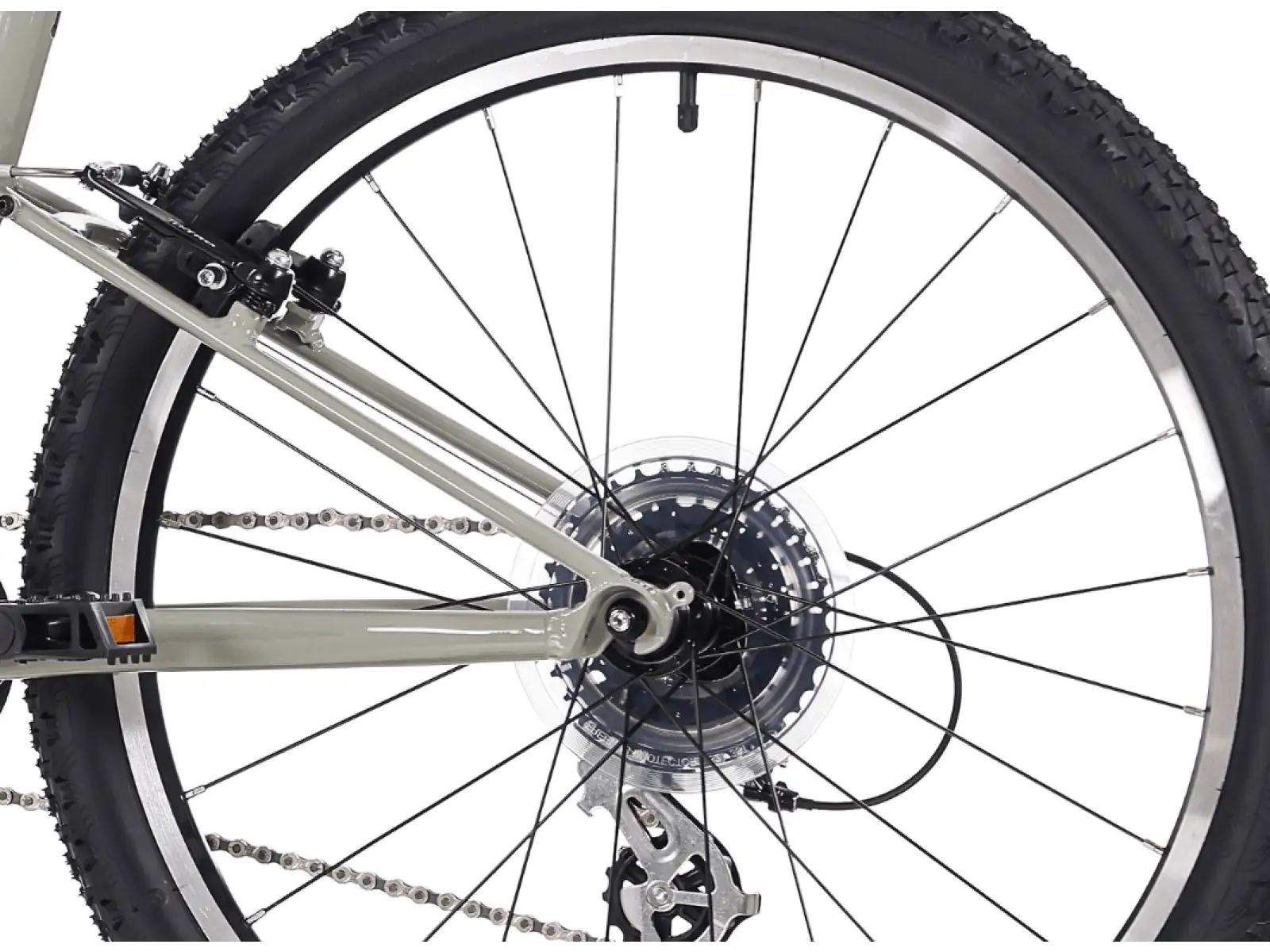 Rock Machine RIFF Jr 24 detský bicykel Gloss Limerock Grey