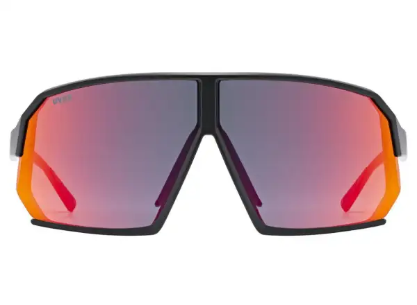 Uvex Sportstyle 237 okuliare Black Matt/Mirror Red