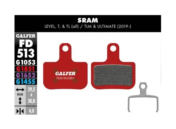 Galfer FD513 Advanced G1851 brzdové platničky pre Sram