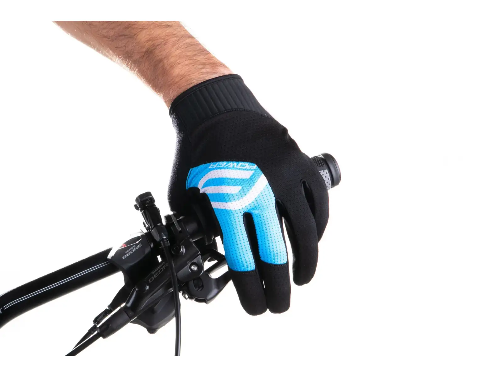 Force MTB Power rukavice čierna/modrá