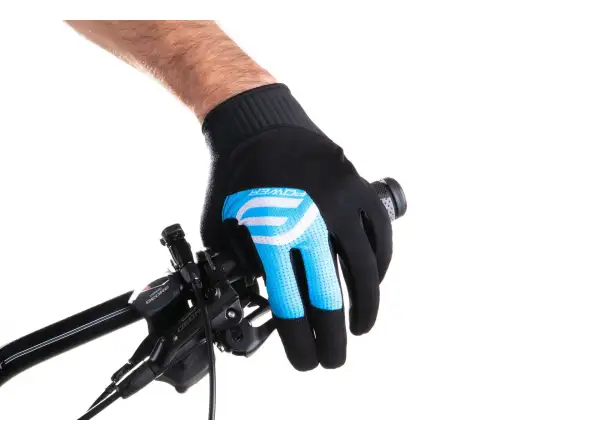 Force MTB Power rukavice čierna/modrá