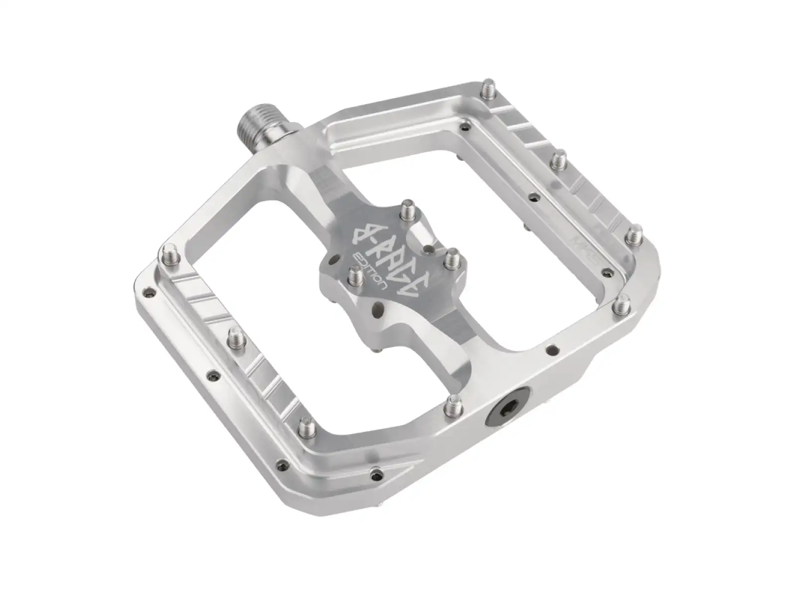 Burgtec Penthouse MK5 B-Rage Edition platformové pedále Rhodium Silver
