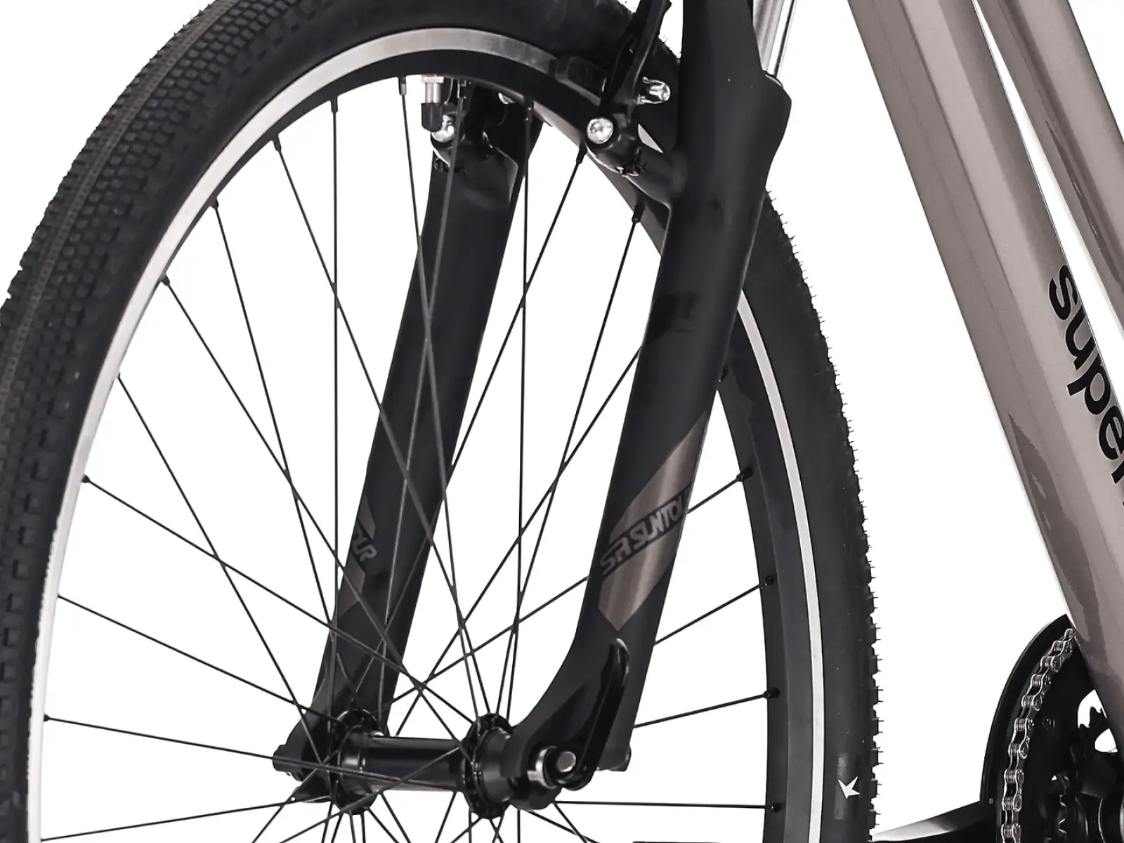 Superior Blox 6.0 MS trekingový bicykel Gloss Dark Chrome