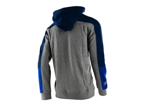 Troy Lee Designs Holeshot Pánska mikina Heather Gray/Blue