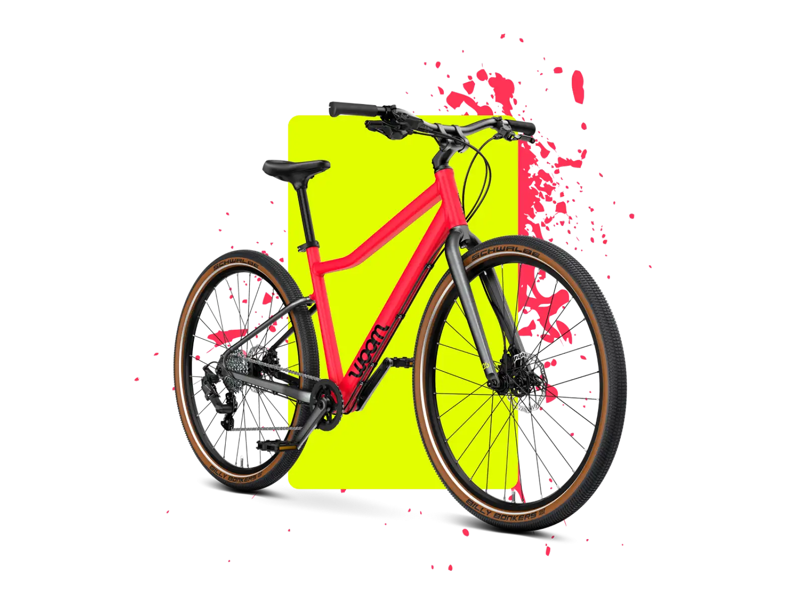 Woom 6 EXPLORE detský bicykel neon pink