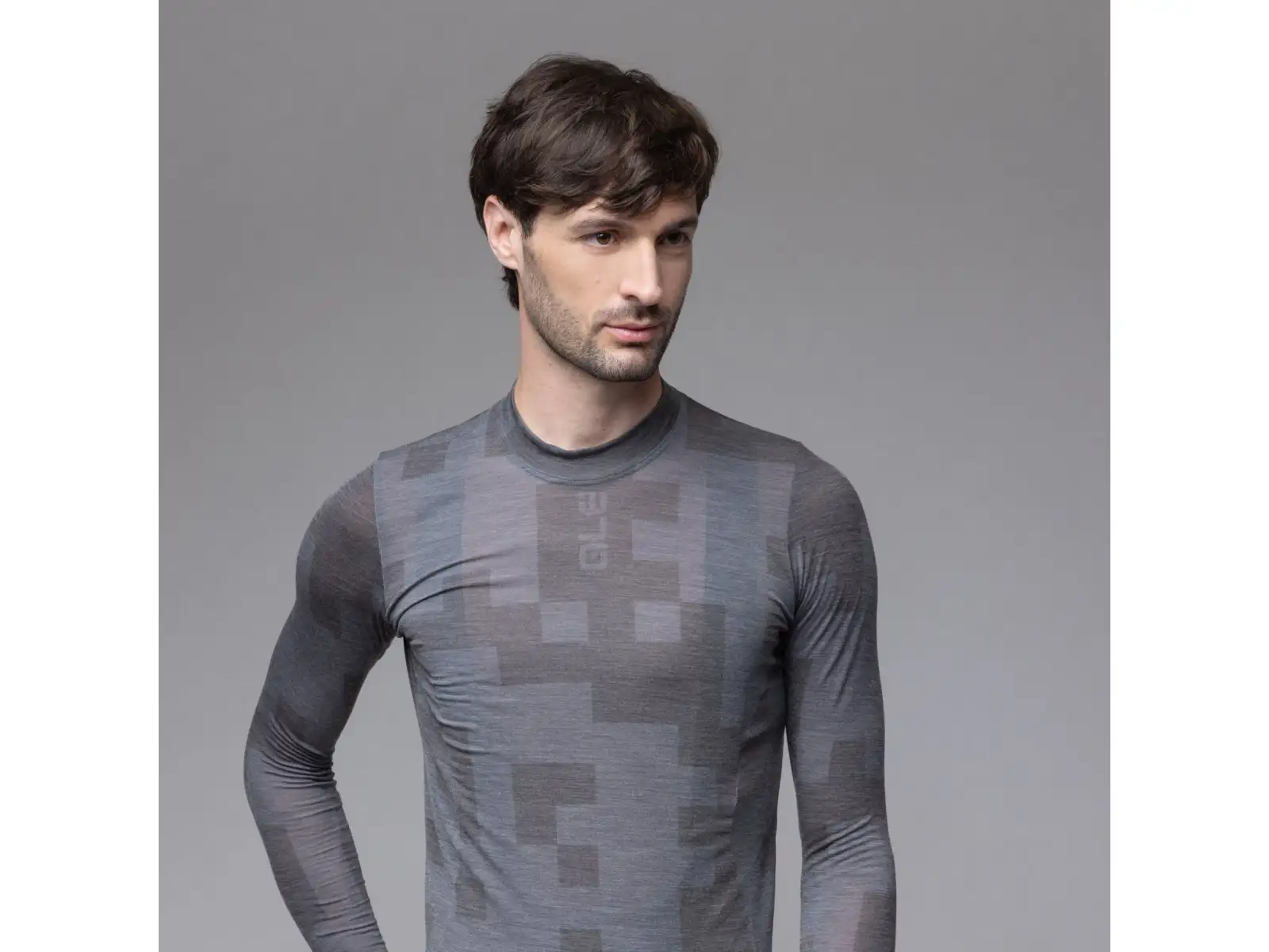Alé Intimo Knitted pánske spodné tričko dlhý rukáv Grey