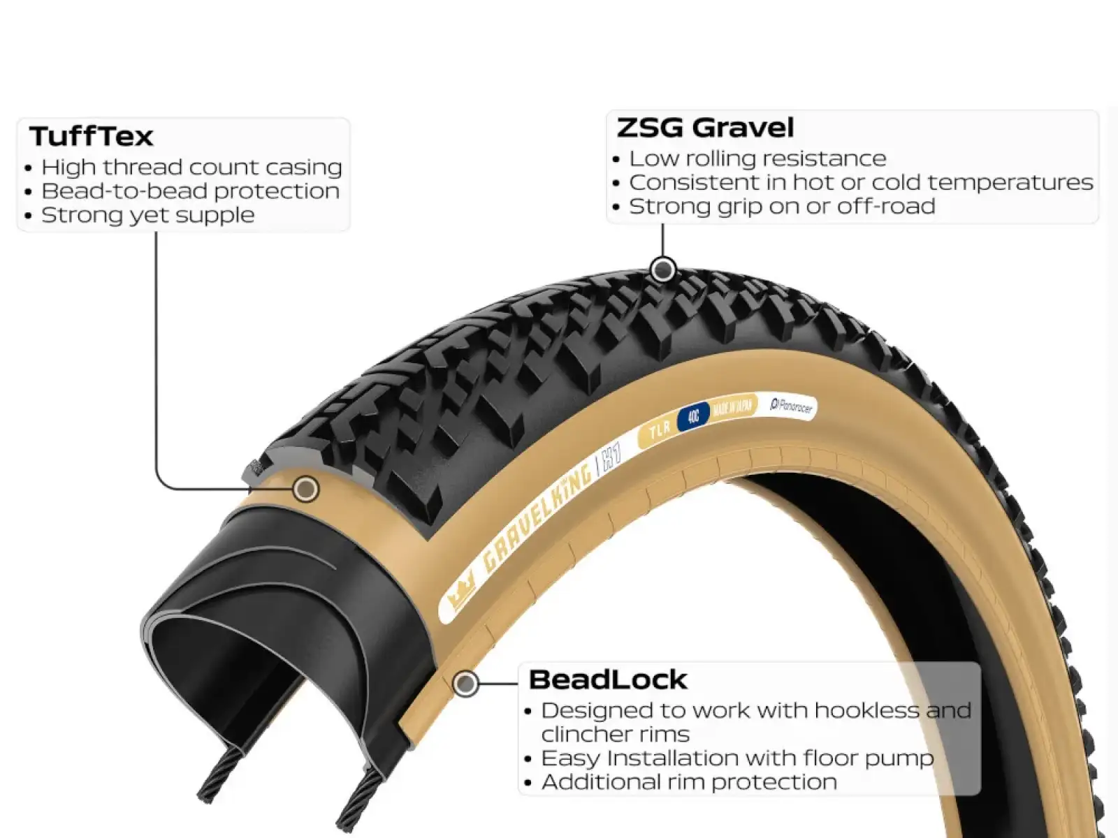 Panaracer GravelKing X1 plášť 700x45 čierna/hnedá