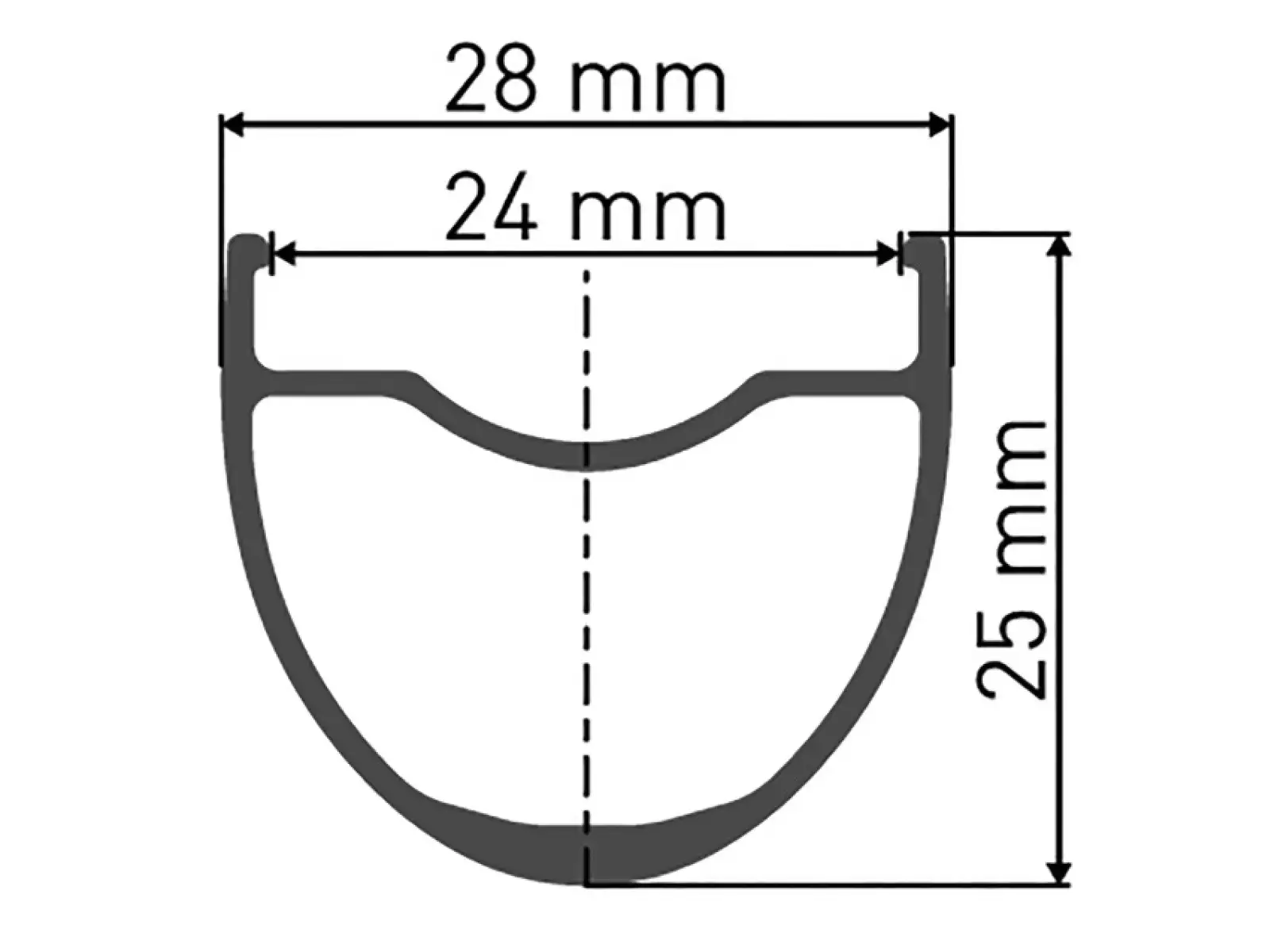 DT Swiss G 1800 25 Spline DB 28" gravel predné vypletené kolo