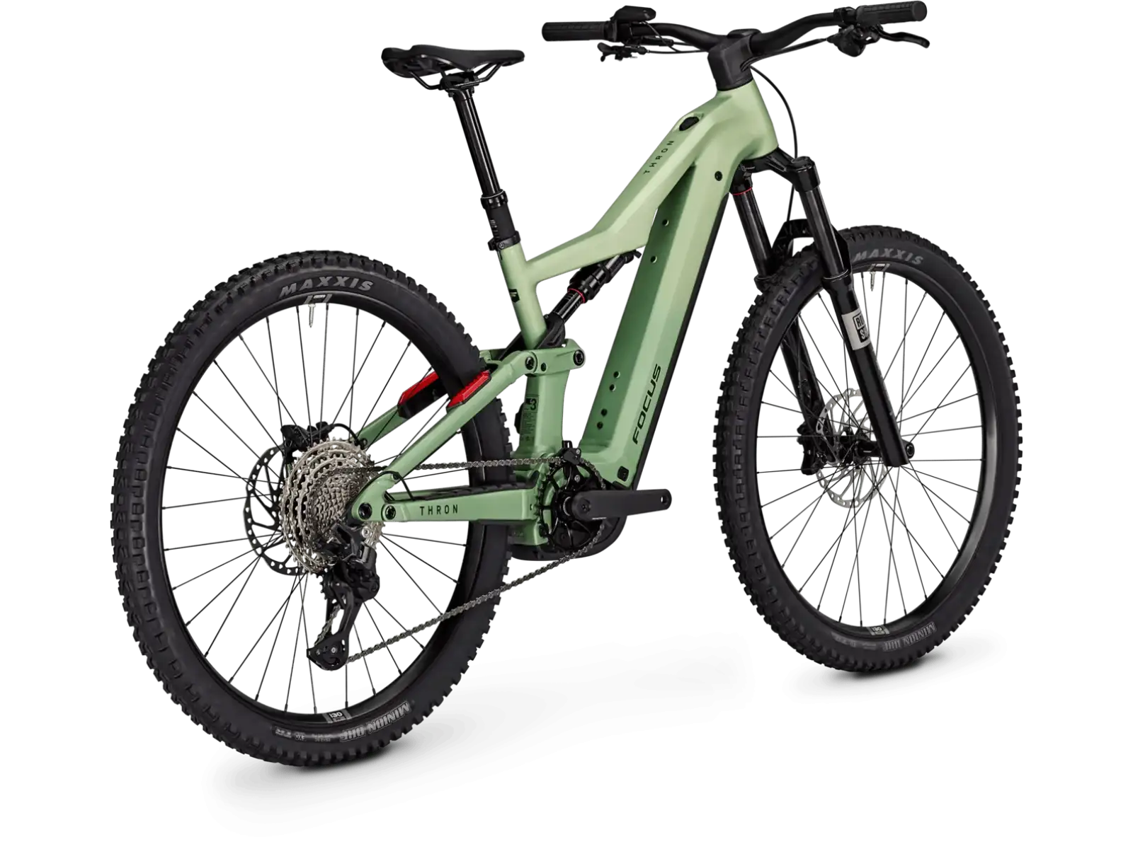 Focus THRON 8 800Wh celoodpružený elektrobicykel Mintgrey matt / Artichokegreen matt