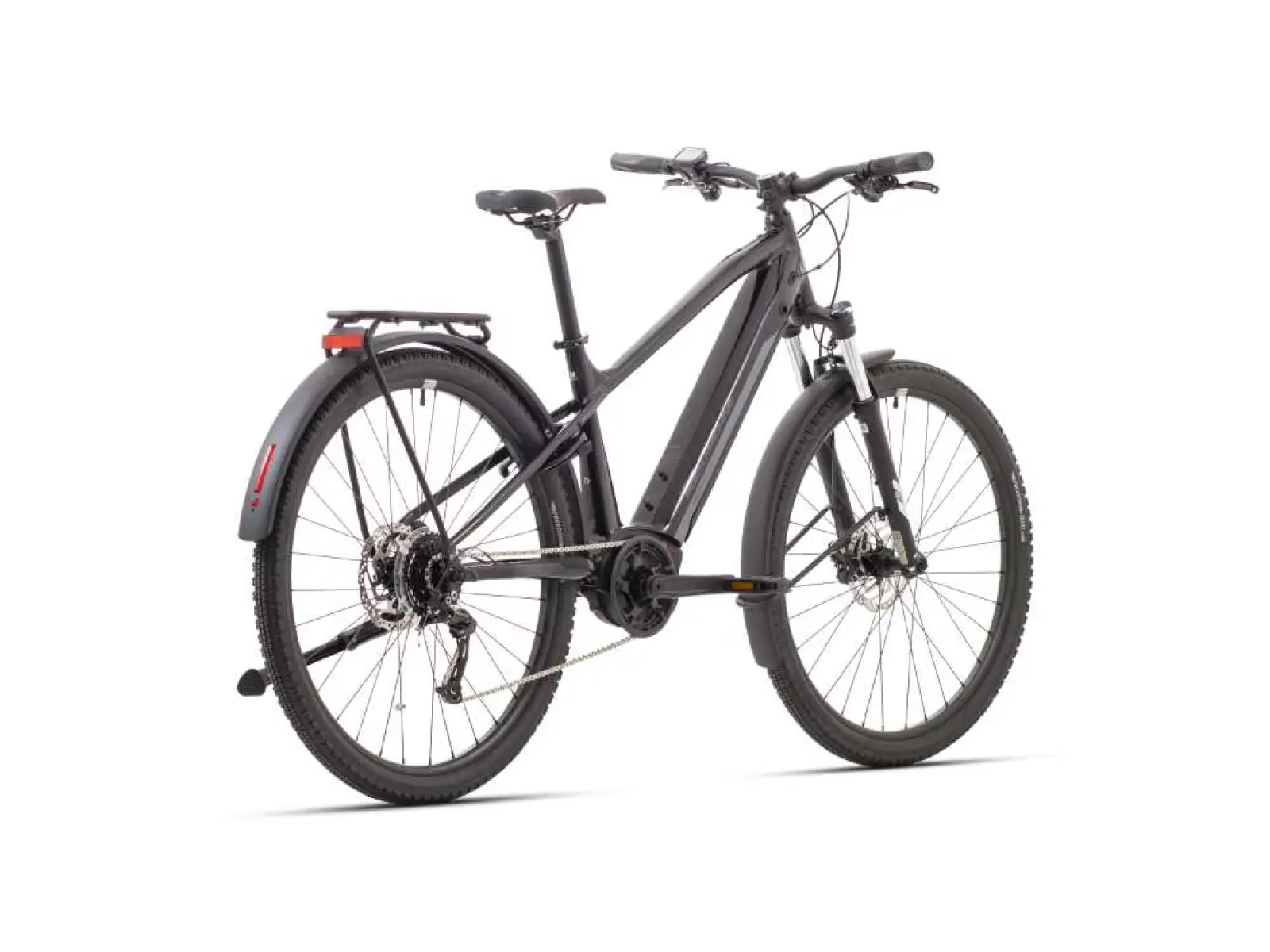 Rock Machine Torrent e50-29 B trekingové elektrokolo Touring/Gloss Black/Grey