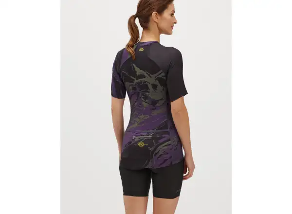 Silvini Catirina dámsky dres krátky rukáv Black/Plum