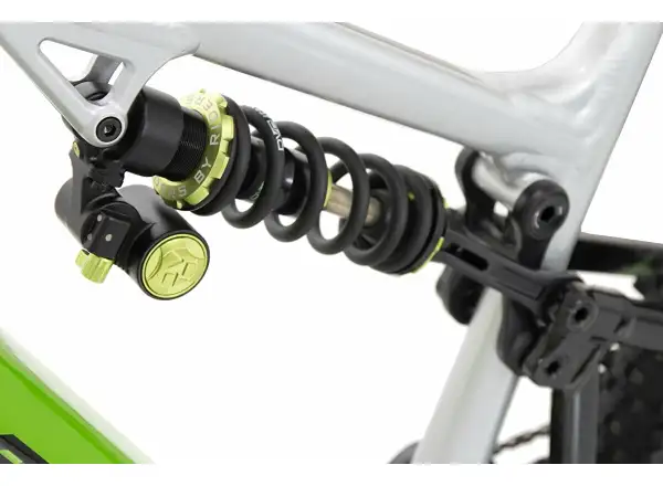 Rock Machine Blizzard INT e90-297 Gloss Silver/Black/Green celoodpružený e-bike