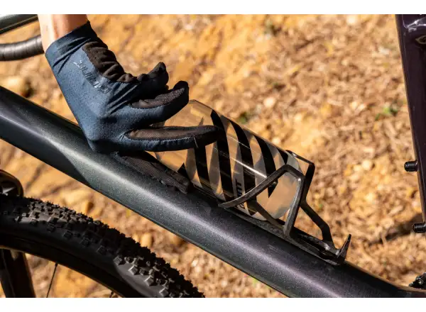 Giant Airway Elite Matt košík na fľašu Black/Gloss silver