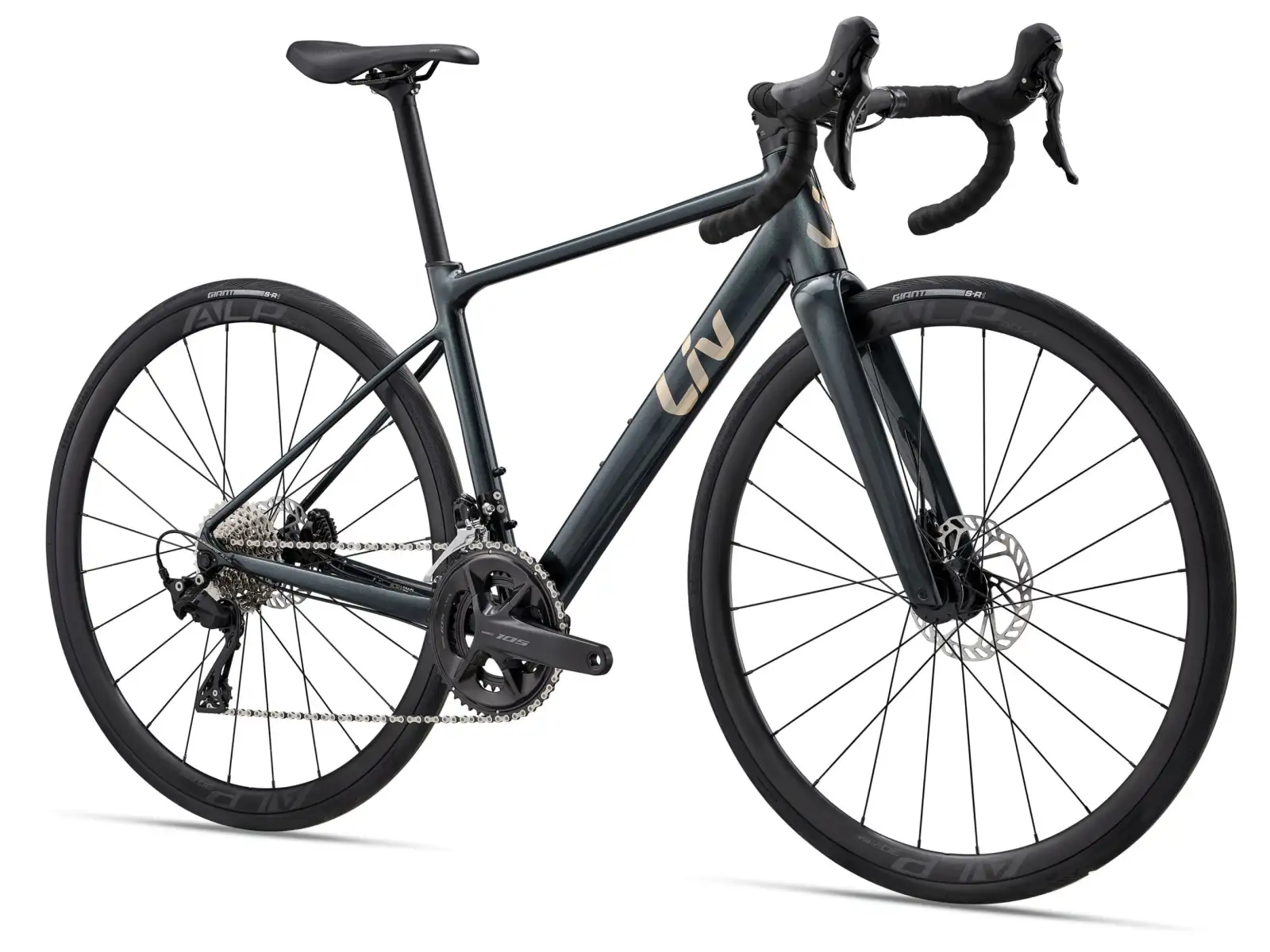 Liv BeLiv SL 0 cestný bicykel Asphalt Green
