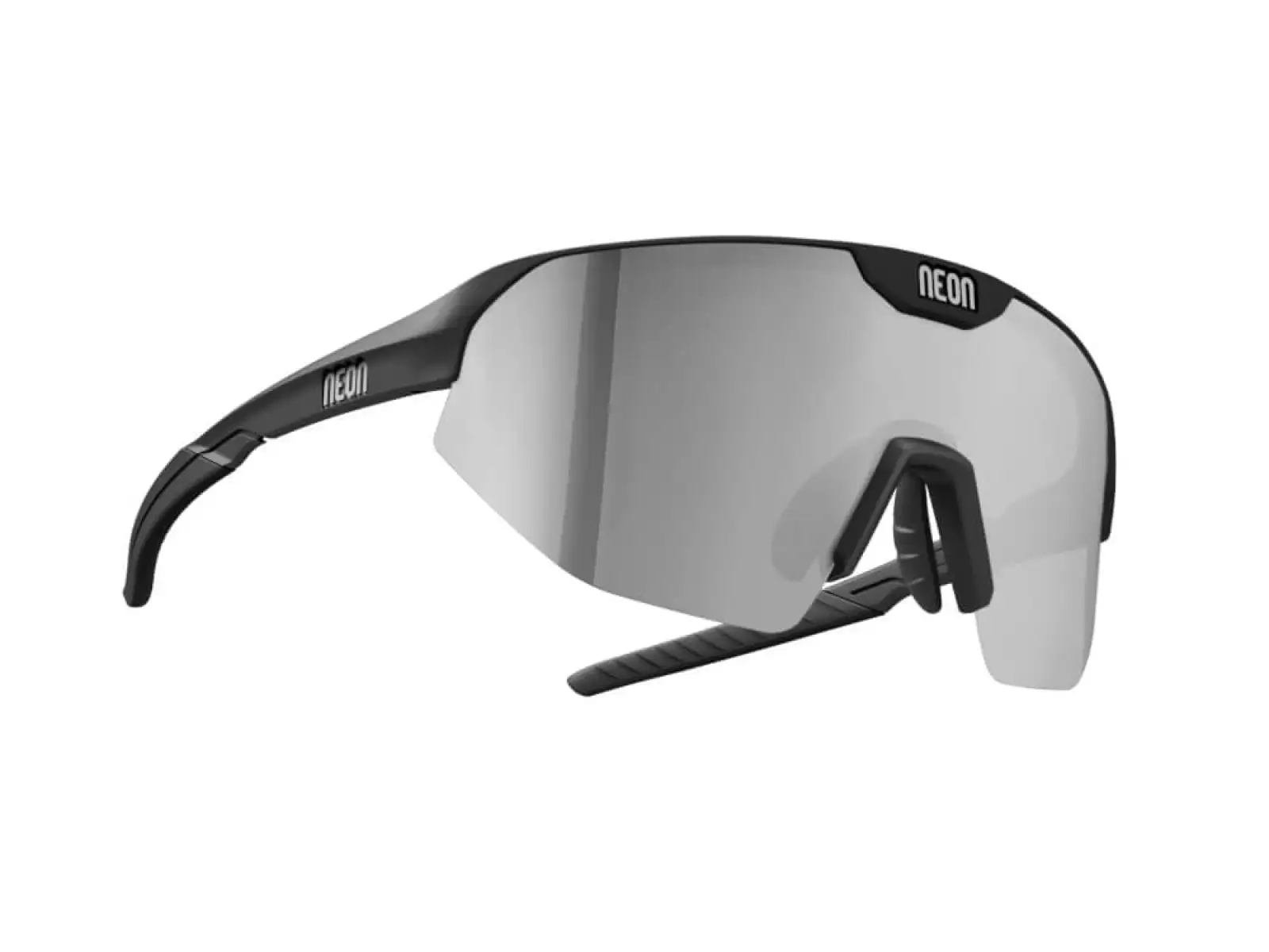 Neon Flame okuliare Black Shiny/Mirror Steel