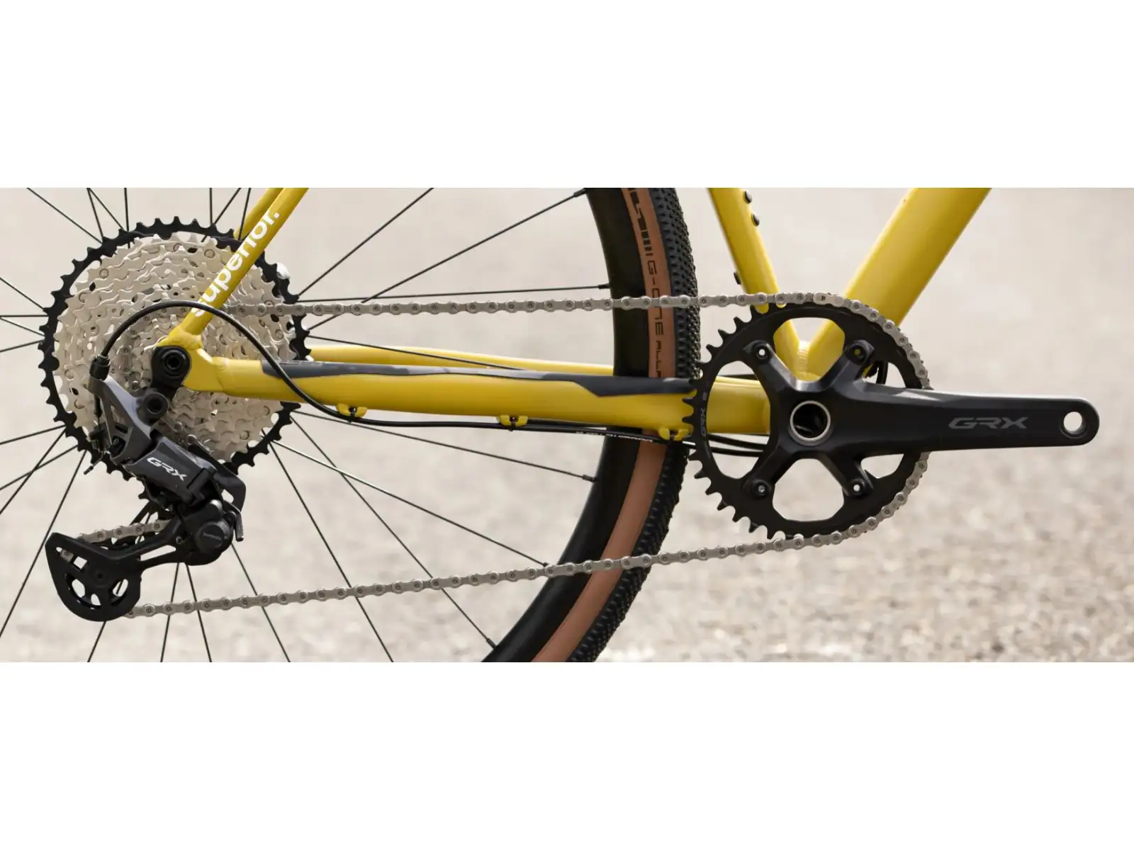 Superior X-Road 6.5 GR gravel bike matná horčicová / čierna