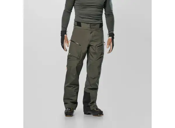 Salewa Sella 3L Powertex pánske nohavice Dark Olive