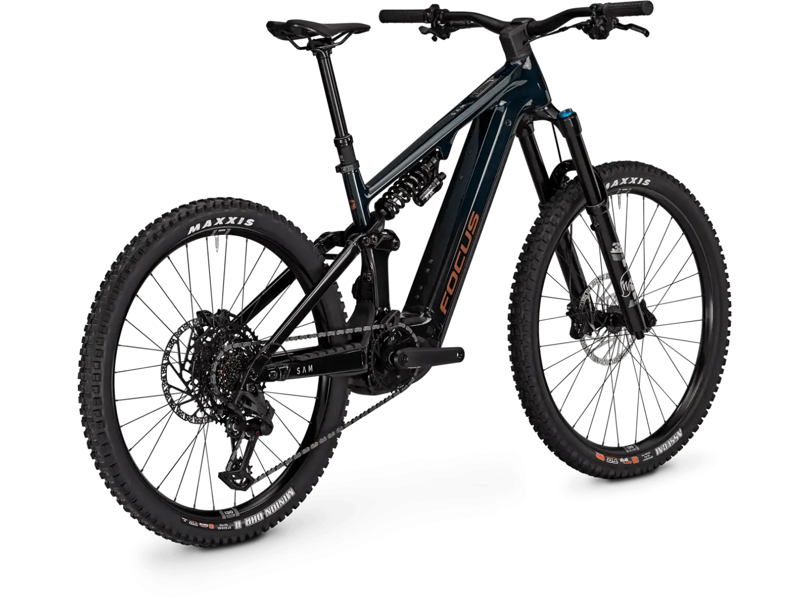 Focus SAM 8 600Wh celoodpružený elektrobicykel Classicgreen / Obsidianblack