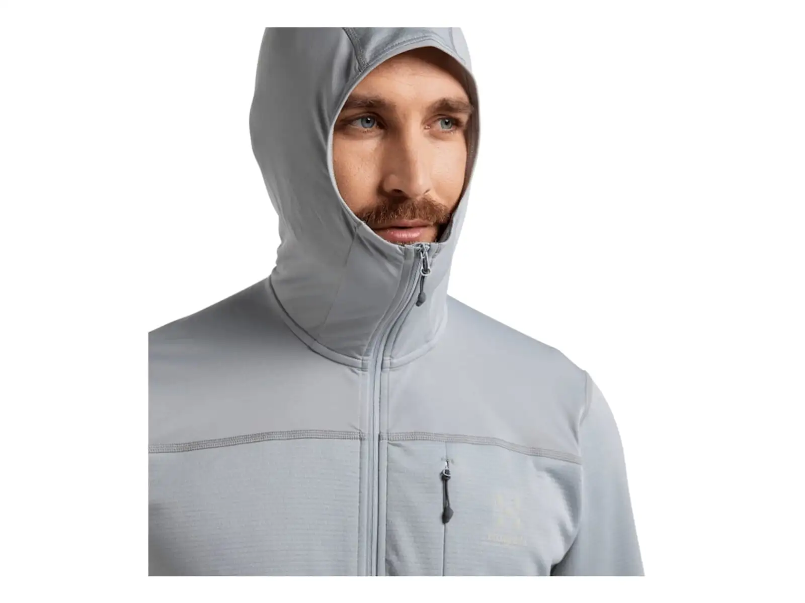 Haglöfs L.I.M Mid Multi Hood Pánska mikina Grey