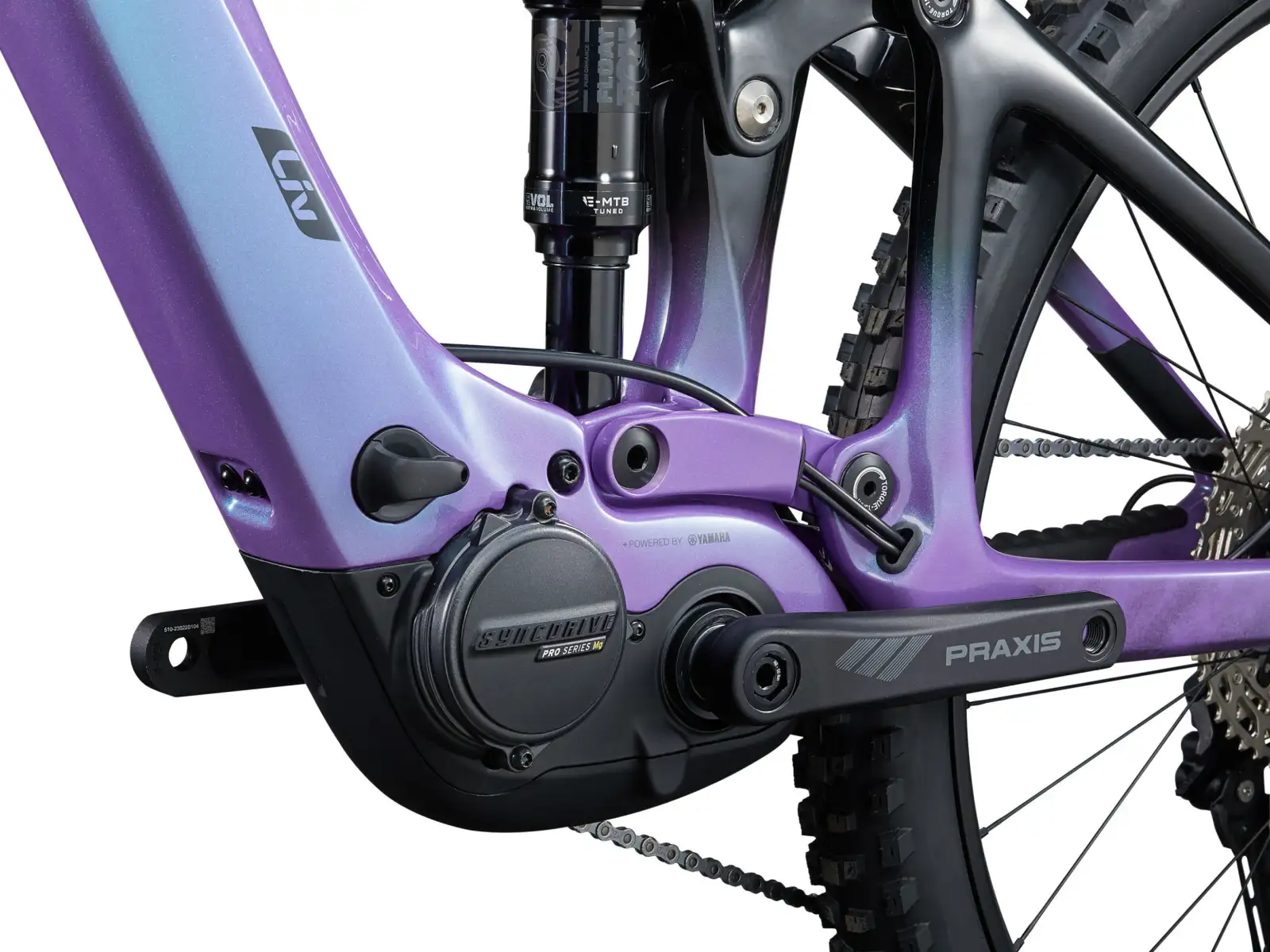 Liv Intrigue X Advanced E+ Elite 2 celoodpružený elektrobicykel Digital Blurple