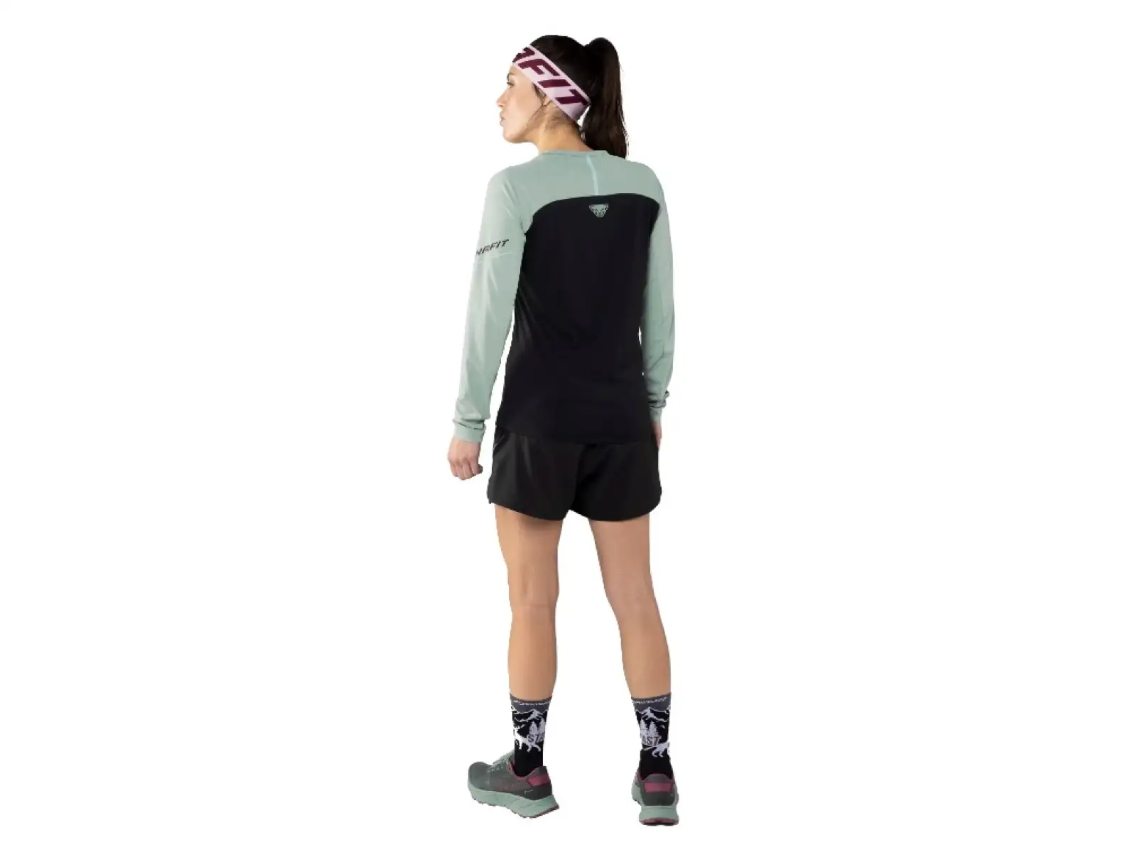 Dynafit Alpine Pro dámske tričko dlhý rukáv Black Out/Jadelite