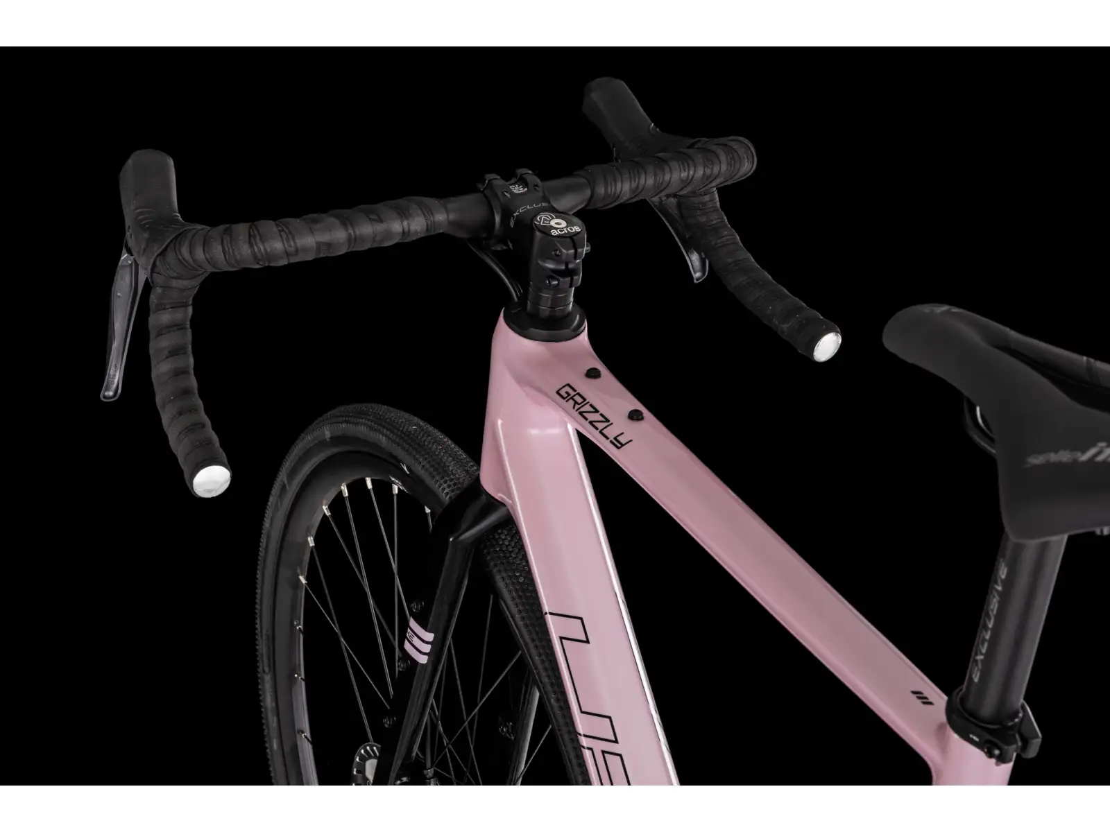 4Ever Grizzly Elite gravel bicykel coral / black