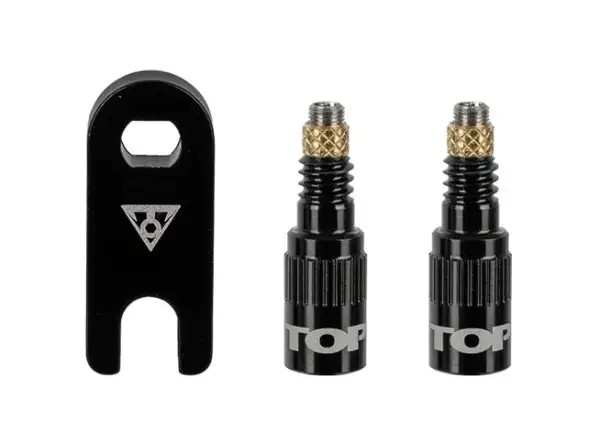 Topeak Turboflow Valve Adapter adaptér ventilku čierna