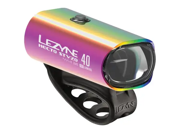 Lezyne Hecto Drive STVZO 40 predné svetlo neo metalíza