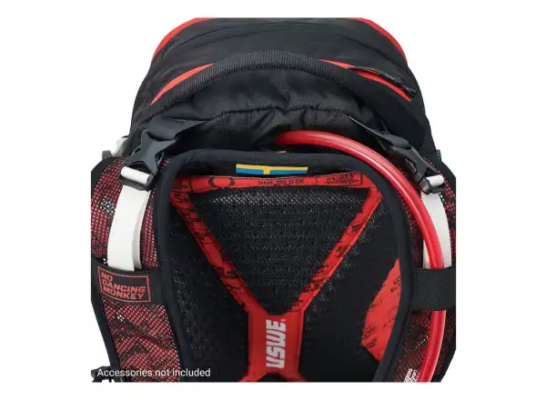 USWE Flow 16 batoh s chráničom chrbtice Black/Red 16 l