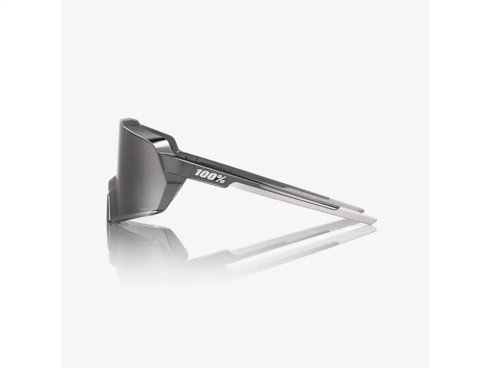 100% Korbin okuliare Gloss Black Chrome HiPER Silver Mirror