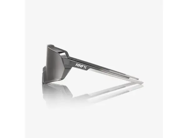 100% Korbin okuliare Gloss Black Chrome HiPER Silver Mirror