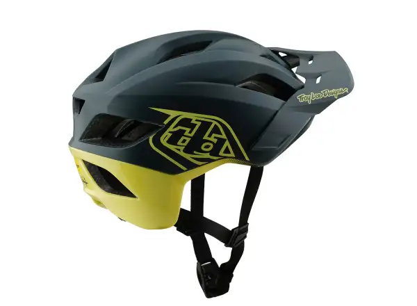 Troy Lee Designs Flowline SE prilba Badge Gray/GLO Yellow