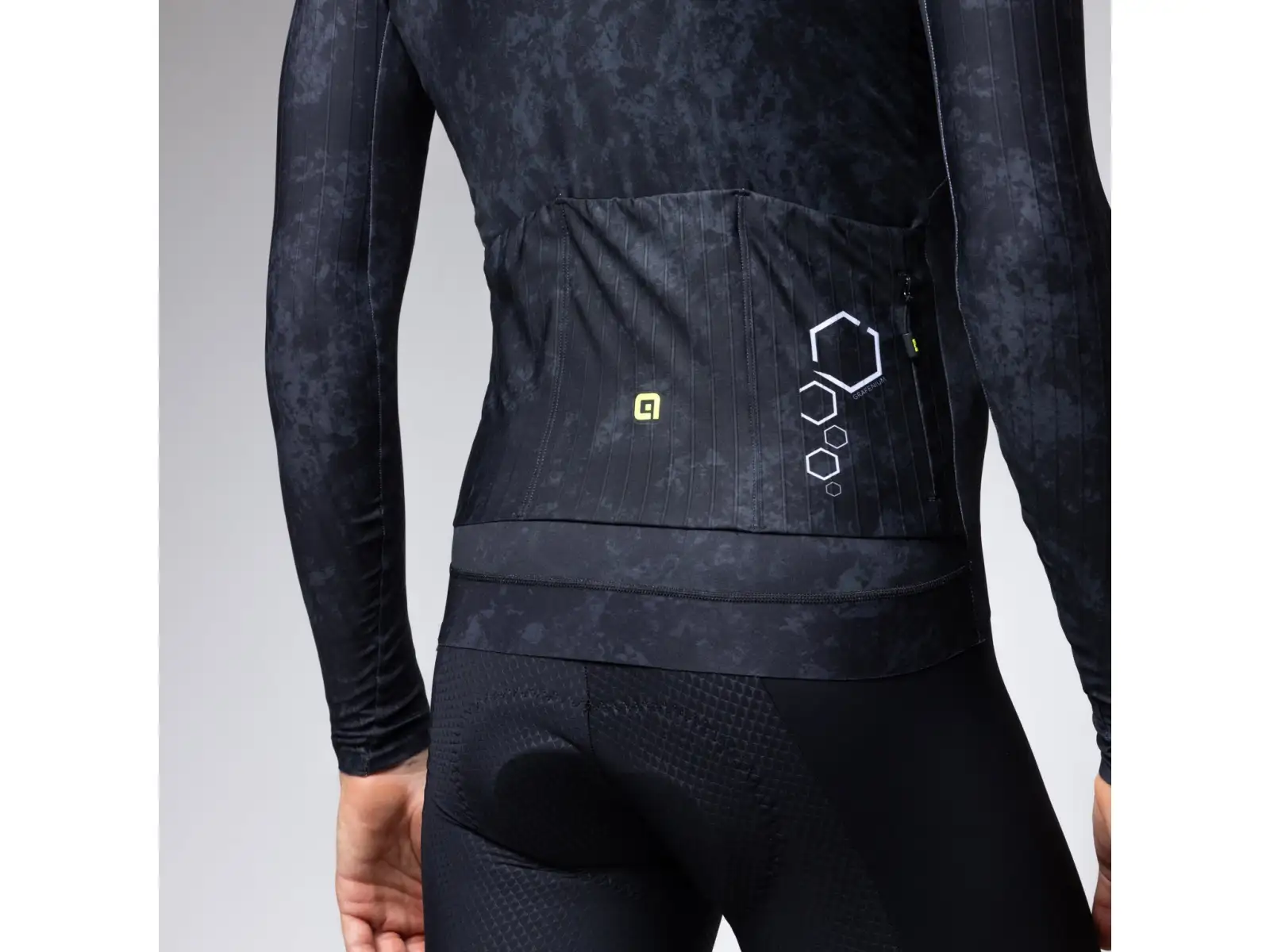 Alé R-EV1 Grafenium pánsky zateplený cyklistický dres Black