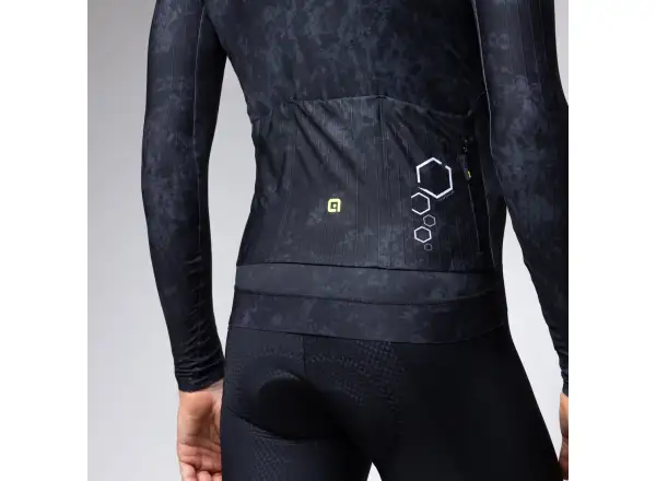 Alé R-EV1 Grafenium pánsky zateplený cyklistický dres Black
