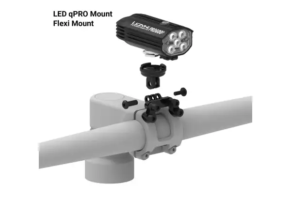 Lezyne LED qPRO Mount držiak svetla Black