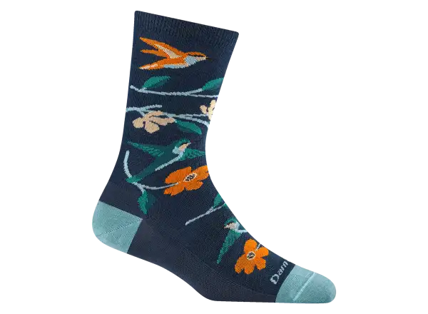 Darn Tough Birds of a Feather Crew Lightweight dámske ponožky Midnight
