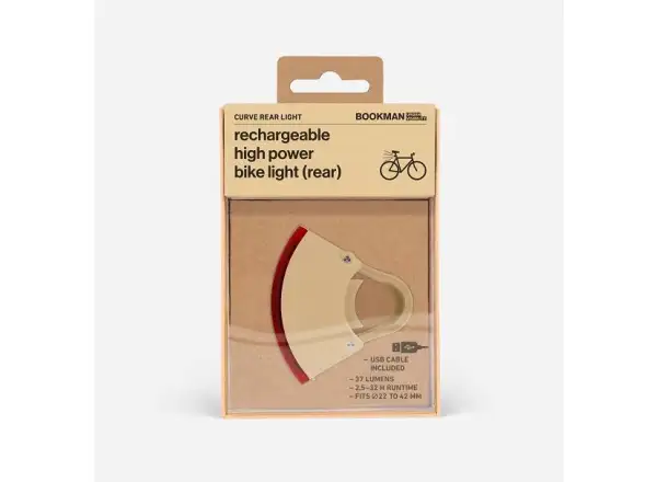 Bookman Curve zadné svetlo USB Beige
