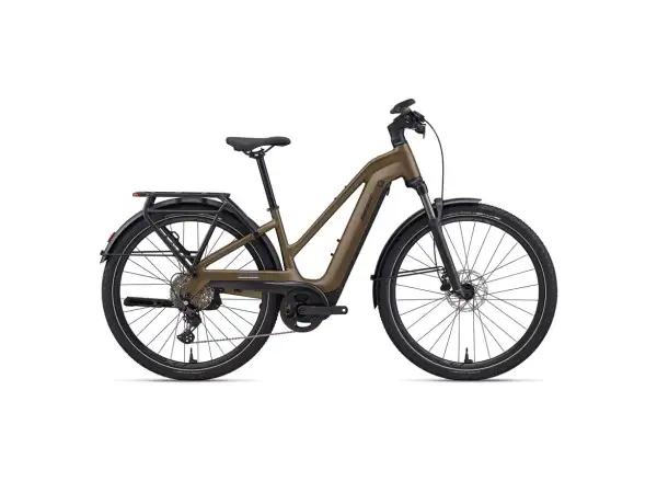 Giant Explore E+ 3 Pro STA trekingový elektrobicykel Pyrite Brown