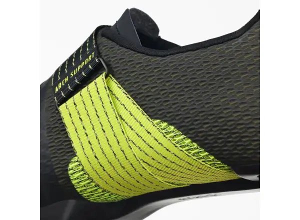 Fizik Stabilita Carbon cestné pánske tretry Black/Yellow Fluo