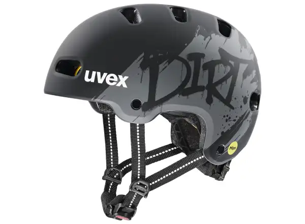 Uvex Kid 4 Style Mips detská prilba Dirt Black Matt