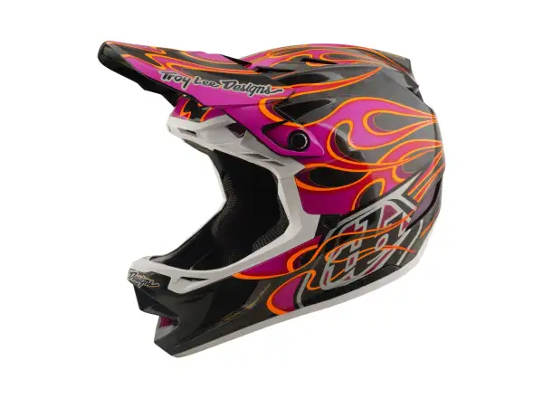 Troy Lee Designs D4 Carbon MIPS prilba Torched Carbn/Magenta