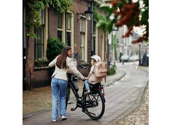 Urban Iki Ta-ke zadné sedadlo na bicykel pre MIK nosiče Sakura Pink/Kurumi Brown