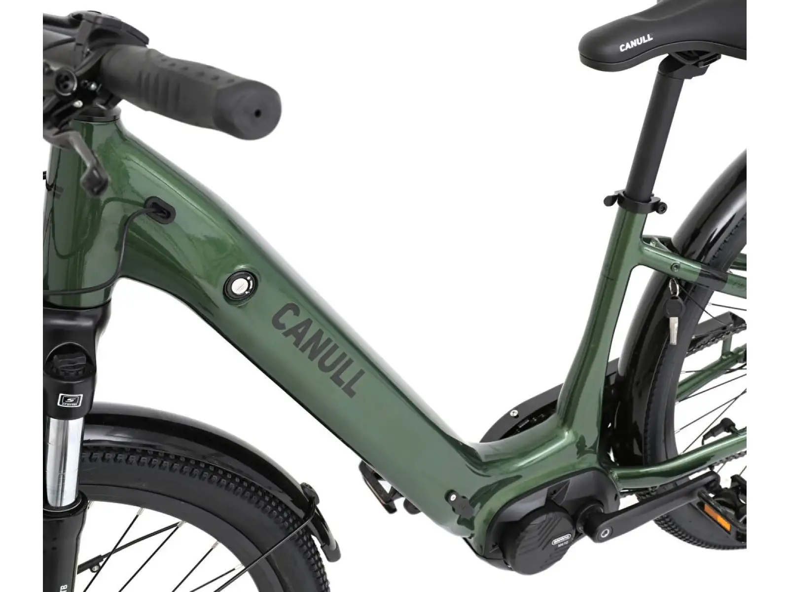 CANULL City 2 720 Wh nízkonástupový elektrobicykel forest green