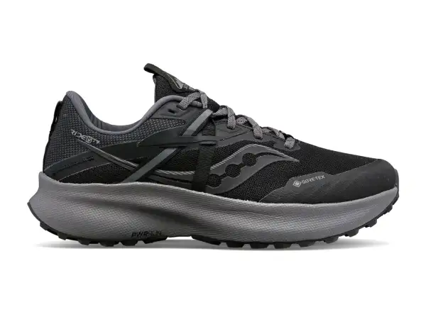 Saucony Ride 15 TR GTX dámska bežecká obuv Black/Charcoal