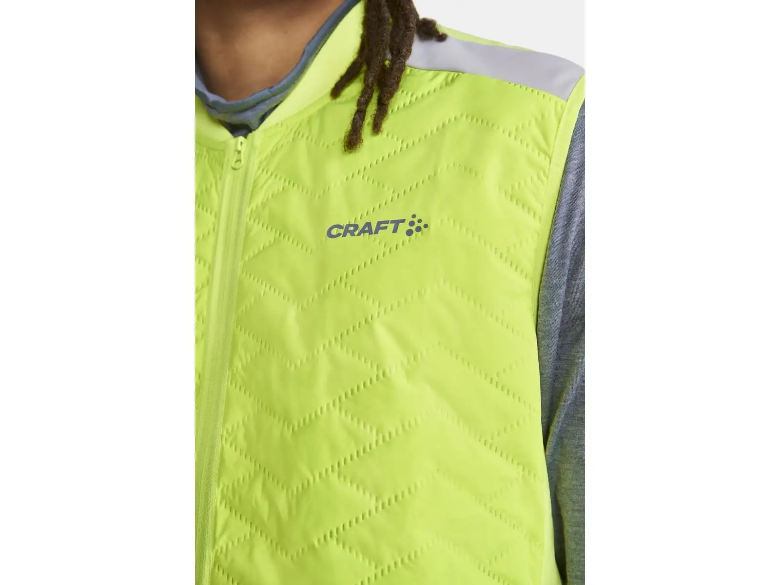 Craft ADV SubZ Lumen pánska bežecká vesta žltá