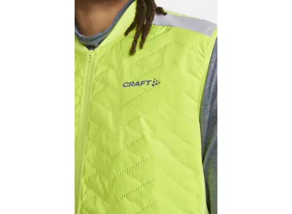 Craft ADV SubZ Lumen pánska bežecká vesta žltá